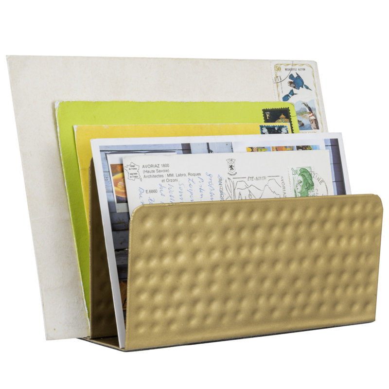 Organisateur de courrier en métal Kapil Office