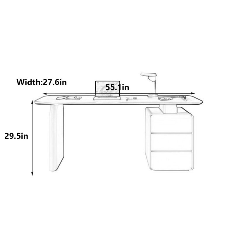 Makinsley, 29.5" H x 55.1" W x 27.6" D
