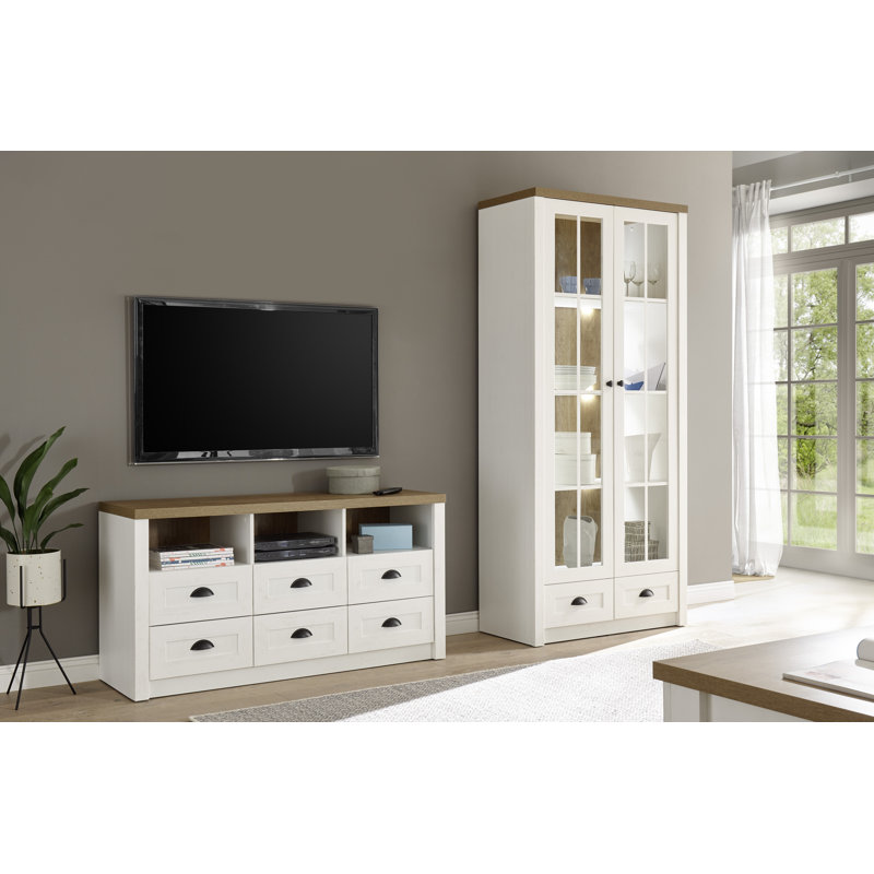 Grimaldo Entertainment Center for TVs up to 65", 198cm H x 240cm W x 43cm D