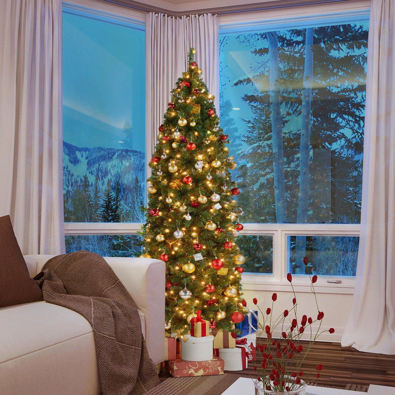 Arbre de Noël artificiel pré-éclairé, 6'