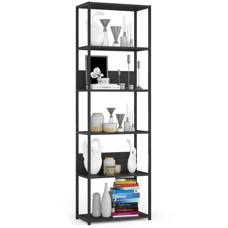 Shoira 192cm H x 60cm W Metal Bookcase