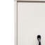 Bibliothèque à 3 niveaux en bois avec porte et tiroir, blanc, largeur 19,31 po, présentoir décoratif