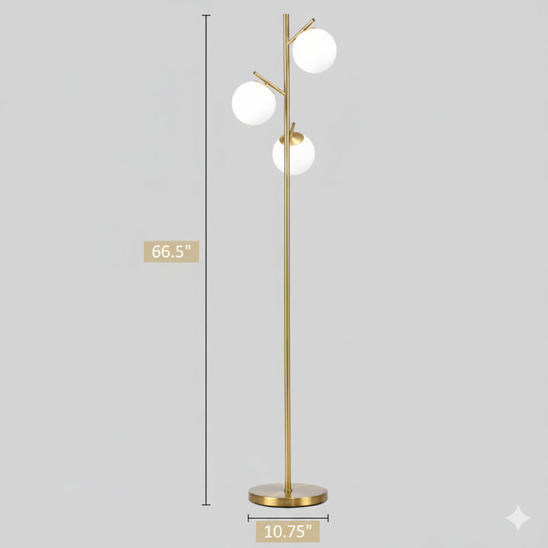 Lampe sur pied à 3 lumières Tree
