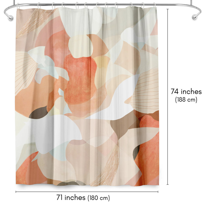 Abstract Shower Curtain Interlude by Louise Robinson