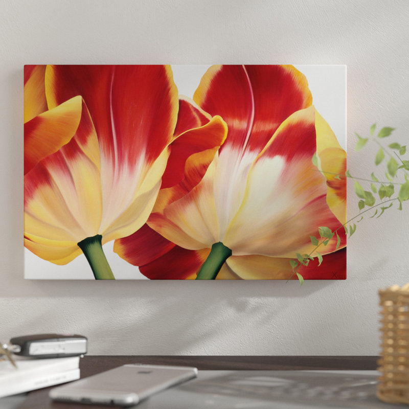 « original fleur iii », impression sur toile, H 8 po x l 12 po x P 0,75 po, Toile tendue, Pas de tapis