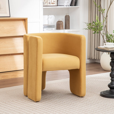 Fauteuil d'appoint en tonneau large de 24 po Jaimyn