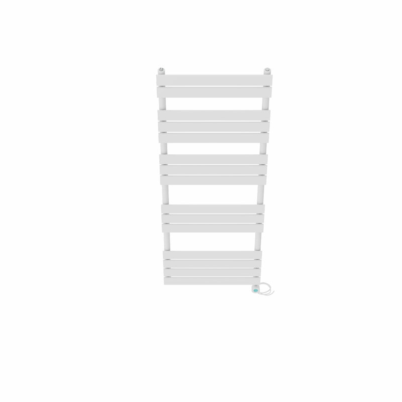 Flat Panel Towel Rail Heated Towel Rails, 160cm H x 60cm W x 6.2cm D, White