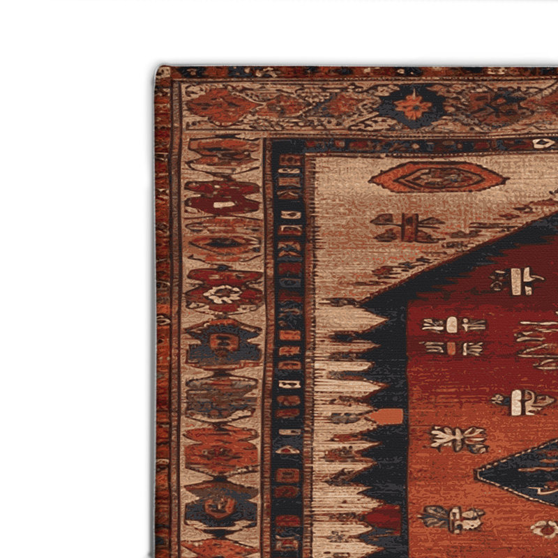 Tapis turc intérieur et extérieur brun, Rectangulaire 2 pi x 3 pi