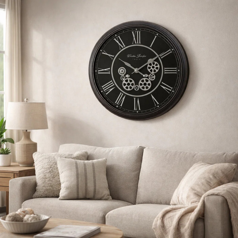 Horloge murale Viny, Black/Grey/Silver