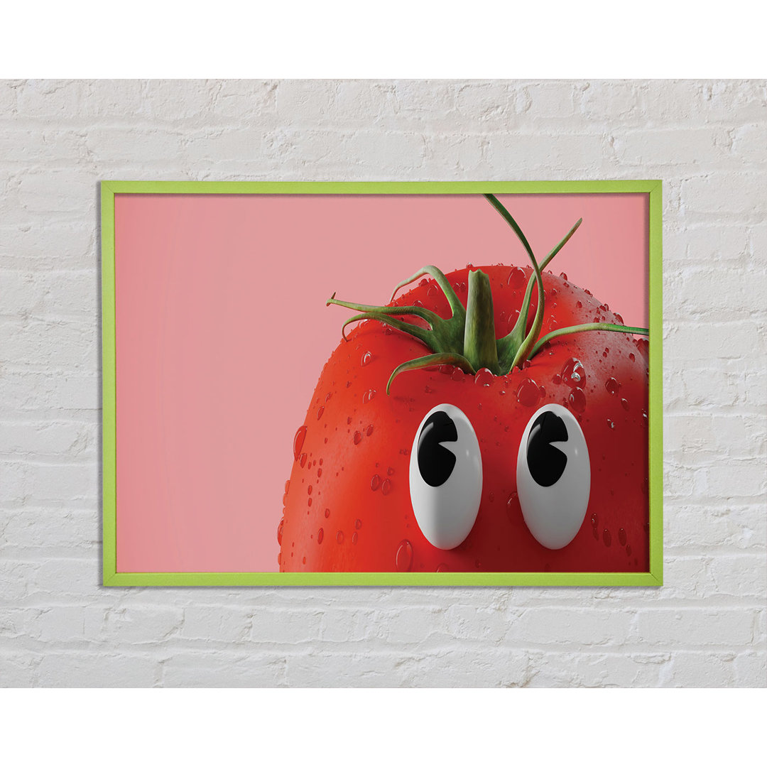 Tomato Stare - Einzelner Bilderrahmen Kunstdrucke