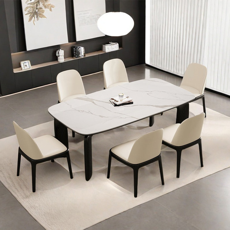 Ensembles de table de salle à manger modernes, H 29,52 po x L 55,11 po x l 31,49 po