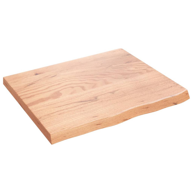 Buswell 60cm Solid Wood Single Bathroom Vanity Top, Light Brown