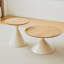 TABLE RONDE BLANC + BOIS
