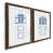 Papier, cadre noyer