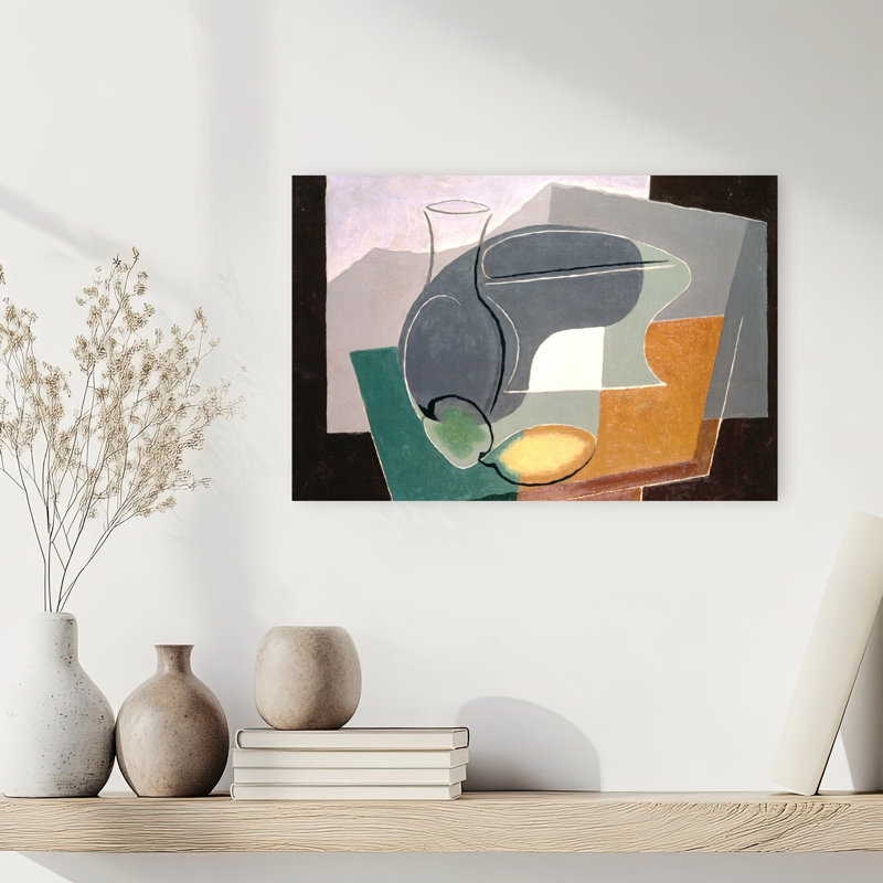 Fruit-Dish And Carafe, 1927 Abstract Contemporary Wall Art Print by Juan Gris - Wrapped Canvas Print, 30.48cm H x 45.72cm W