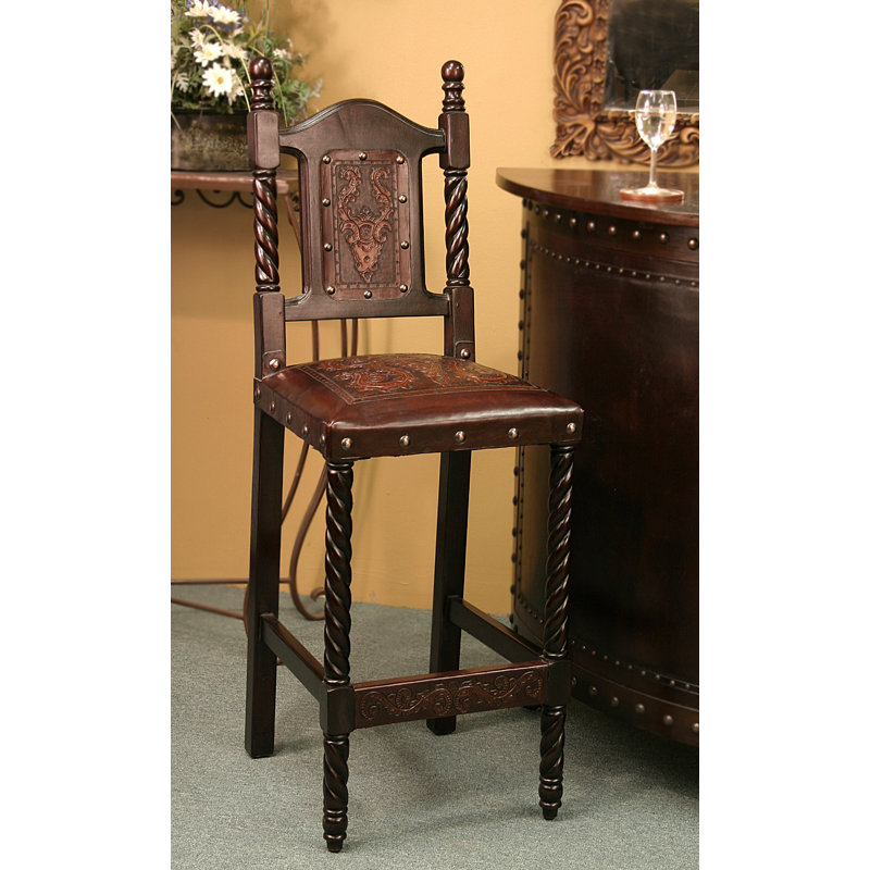 Tabouret de bar Olivos, Brun antique