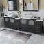  Ensemble de meuble-lavabo double encadré 96 "avec miroir-27042780