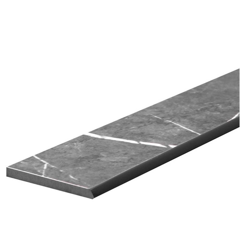 Carreau en porcelaine mate 24 po x 3 po Opera, Gris