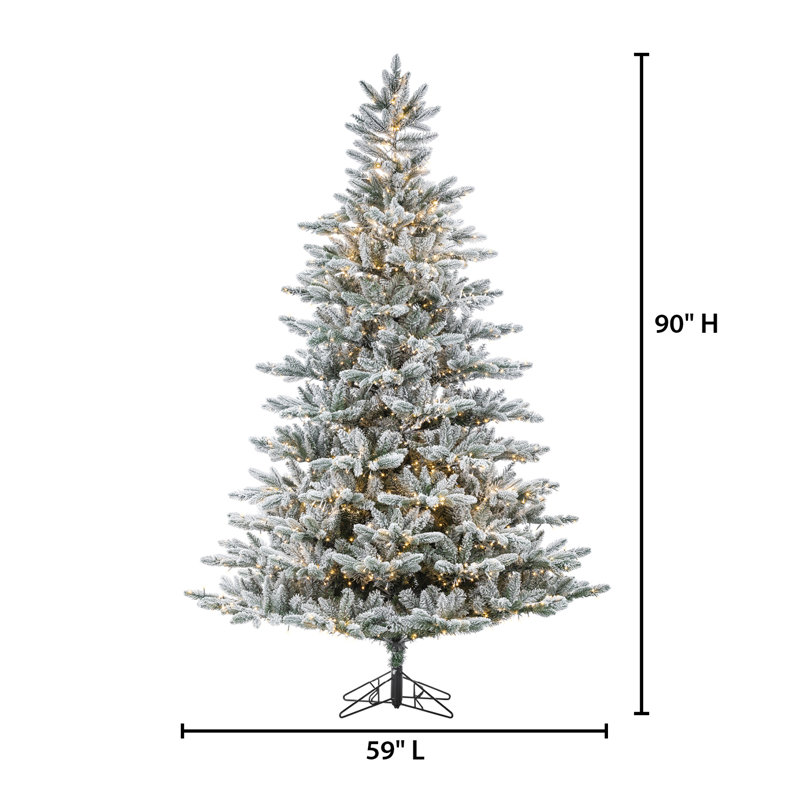 90' H Lighted Artificial Pine Christmas Tree