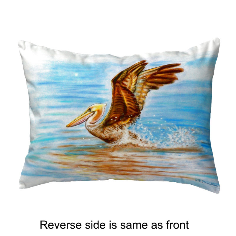Outdoor Reversible Throw Pillow, 11" x 14"