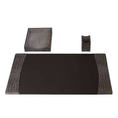 Reeves Leather Desk Organizer Set