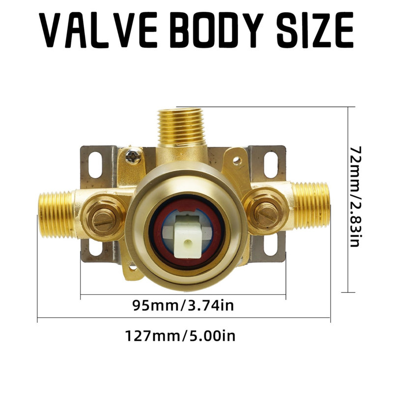 Shower Faucet Rough In KISRAIS Shower Faucet with Rough-in Valve - Wayfair Canada