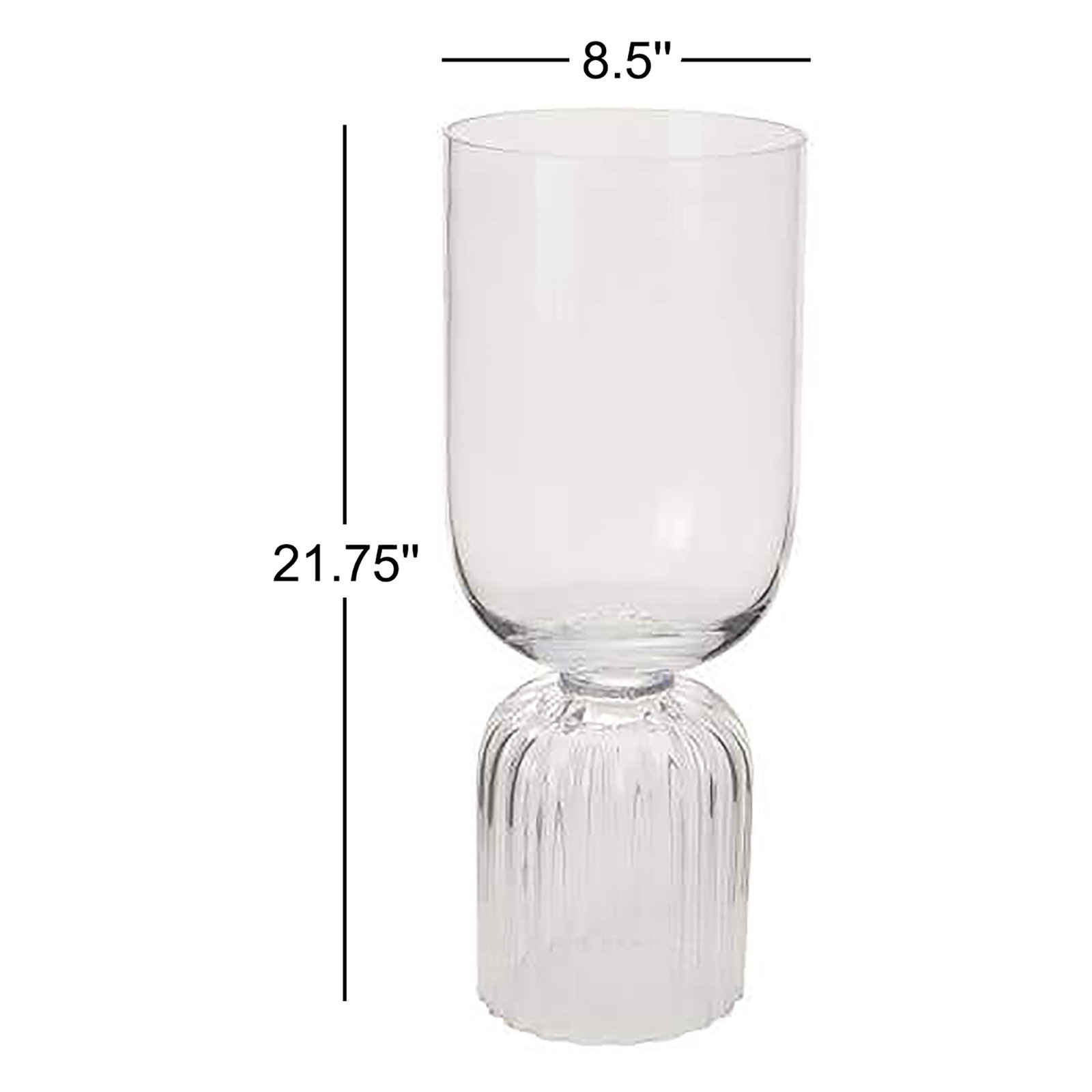 Calhern Glass Table Vase, 21.75" H x 8.5" W x 8.5" D