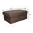 Acoose Contemporary 40''L Tufted Rectangular Ottoman with Storage in Brown