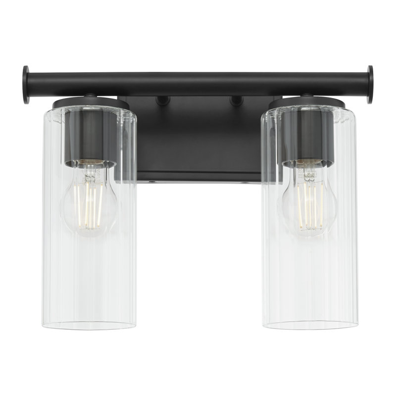 MERCIER 2 Light Vanity, Matte Black