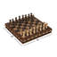 Ensemble de jeu d'échecs en polystone brun