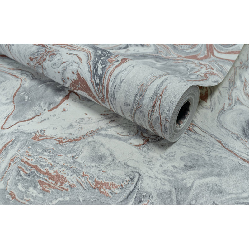  Liquid Marble Rose Gold Wallpaper