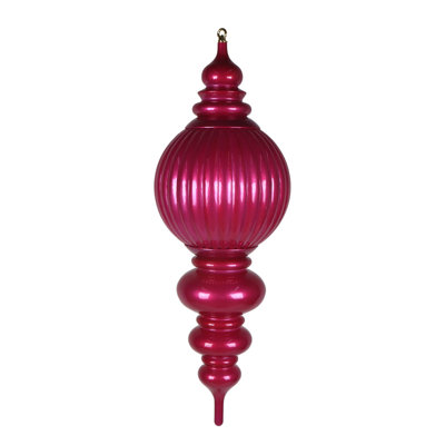 35" Hot Pink UV Candy Stripe Finial