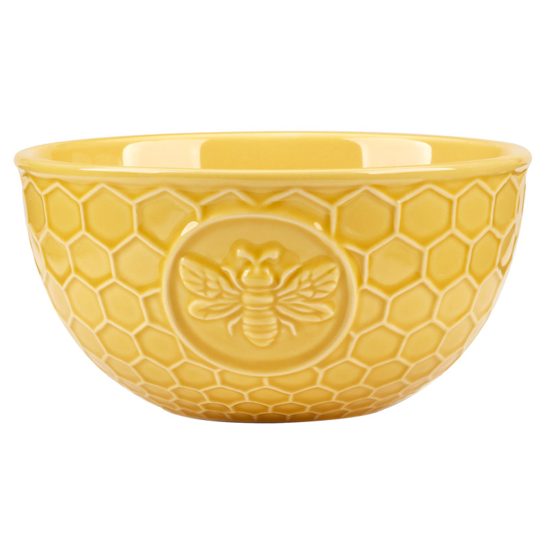 Ensemble de 4 bols à crème glacée en nid d'abeille French 6 de 6 po x 3 po 28 oz French Bees
