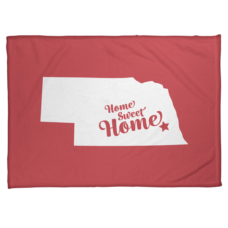 Jeté en polaires pour lincoln home, l 62,5 po x L 82,5 po, Rouge
