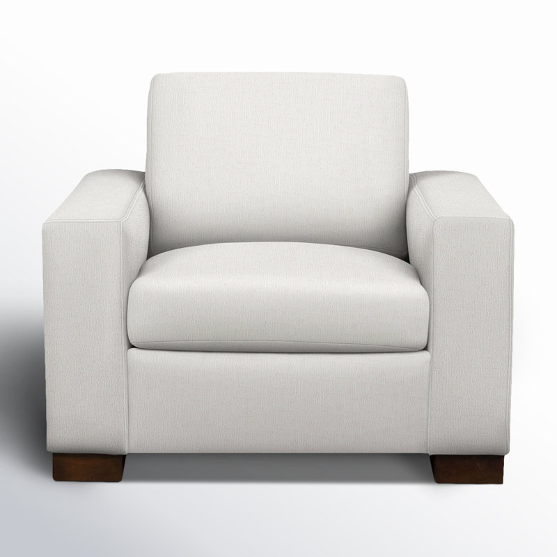 Jonie Upholstered Armchair, Monique Oyster Textured Chenille