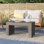 Lionel Concrete Outdoor Bench