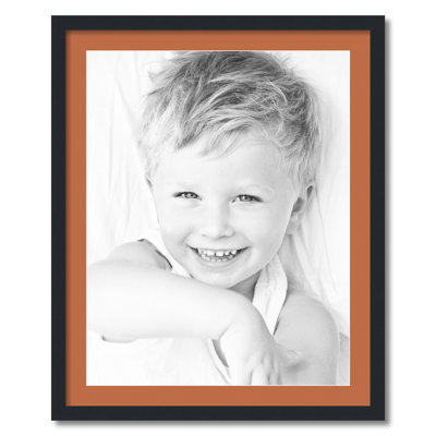 Wood Matte Picture Frame with Mat