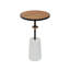 Table de bout VIENNA BLANC ET BRUN