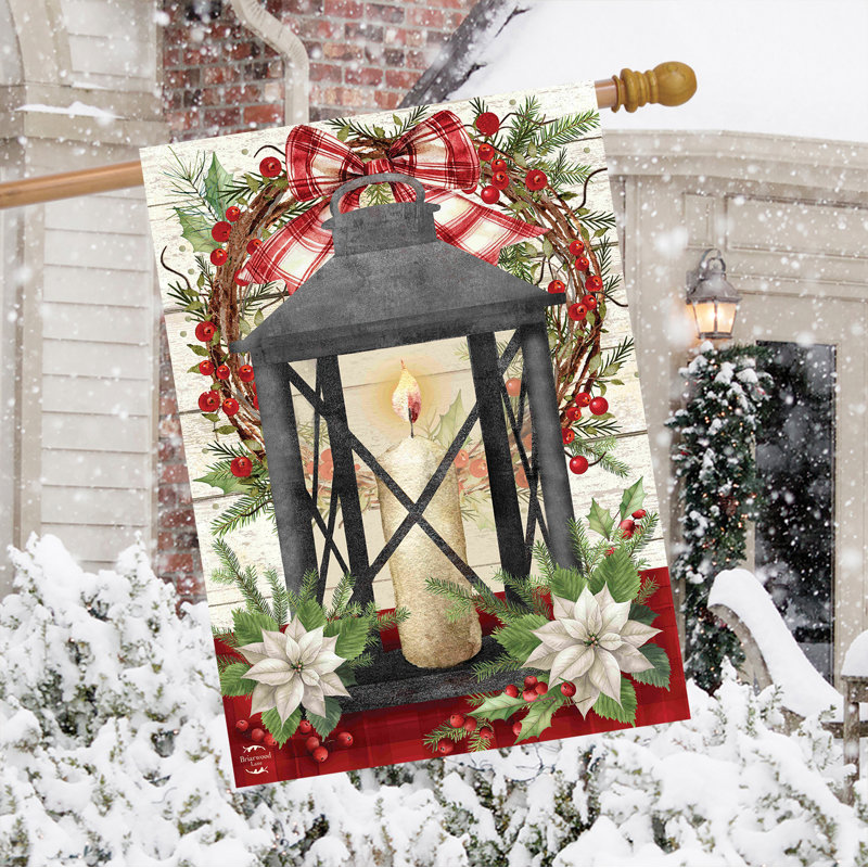 Lanterne lumineuse festive Drapeau de maison 28x40