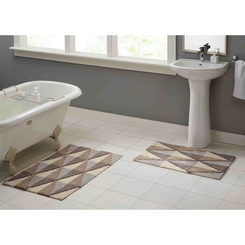 Chevery Cotton Blend Non-Slip Bath Rug, Amethyst