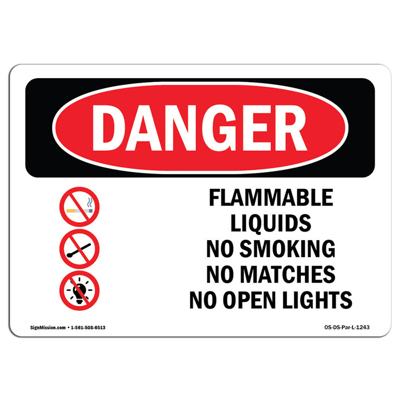 Panneau de danger OSHA, H 12 po x l 18 po x P 0,1 po