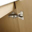 Meuble-lavabo autoportant 48 po avec lavabo en résine et 3 portes d'armoire à fermeture en douceur (KD-PACKING)