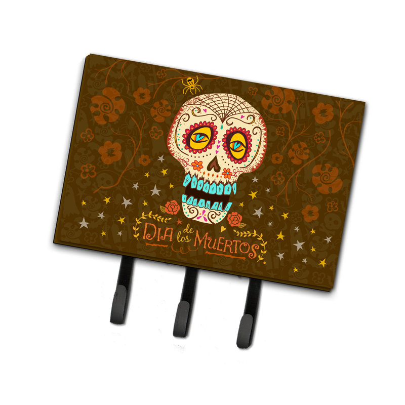Metal Wall Organizer with Key Hooks