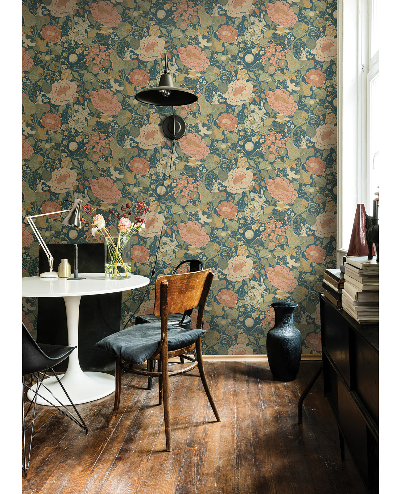 Harrell Wallpaper Roll, Teal
