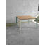 Vintme Square Solid Oak Dining Table-79323855