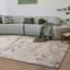 Delanor Abstract Ivory/Green/Silver Area Rug-2057875668