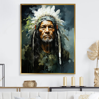 " Native Sioux Chief Portrait "