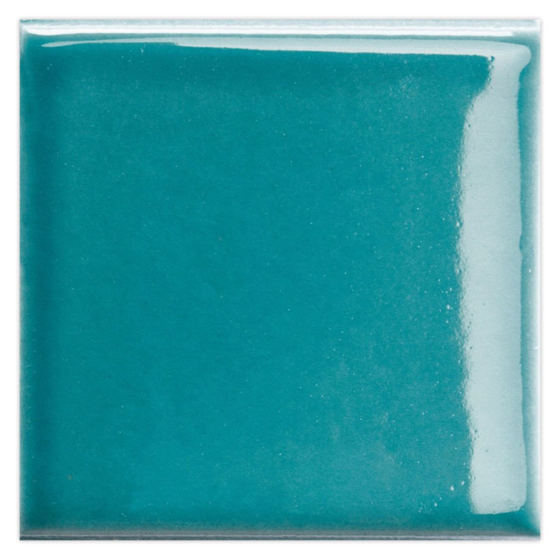 Terralis 2 X 2 In. Glossy Porcelain Square Wall And Floor Tile (0.86 Sq Ft/Case) - 50 Pack, Turquoise Blue