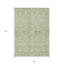 Tapis lavable intérieur et extérieur vert et ivoire HomeRoots 3 pi x 5 pi