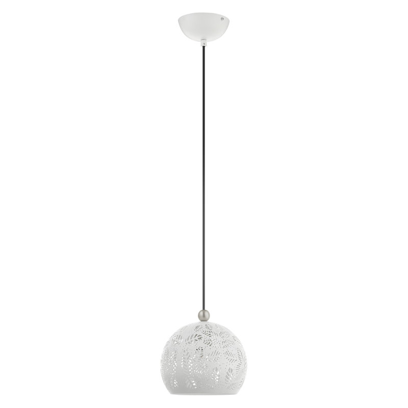 Alira 1 - Light Pendant, 80"H x 8"W x 8"D, White